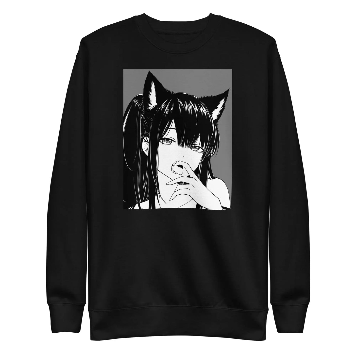 Kemonomimi-themed sweatshirt combining comfort and unique style, perfect for casual wear and anime enthusiasts.