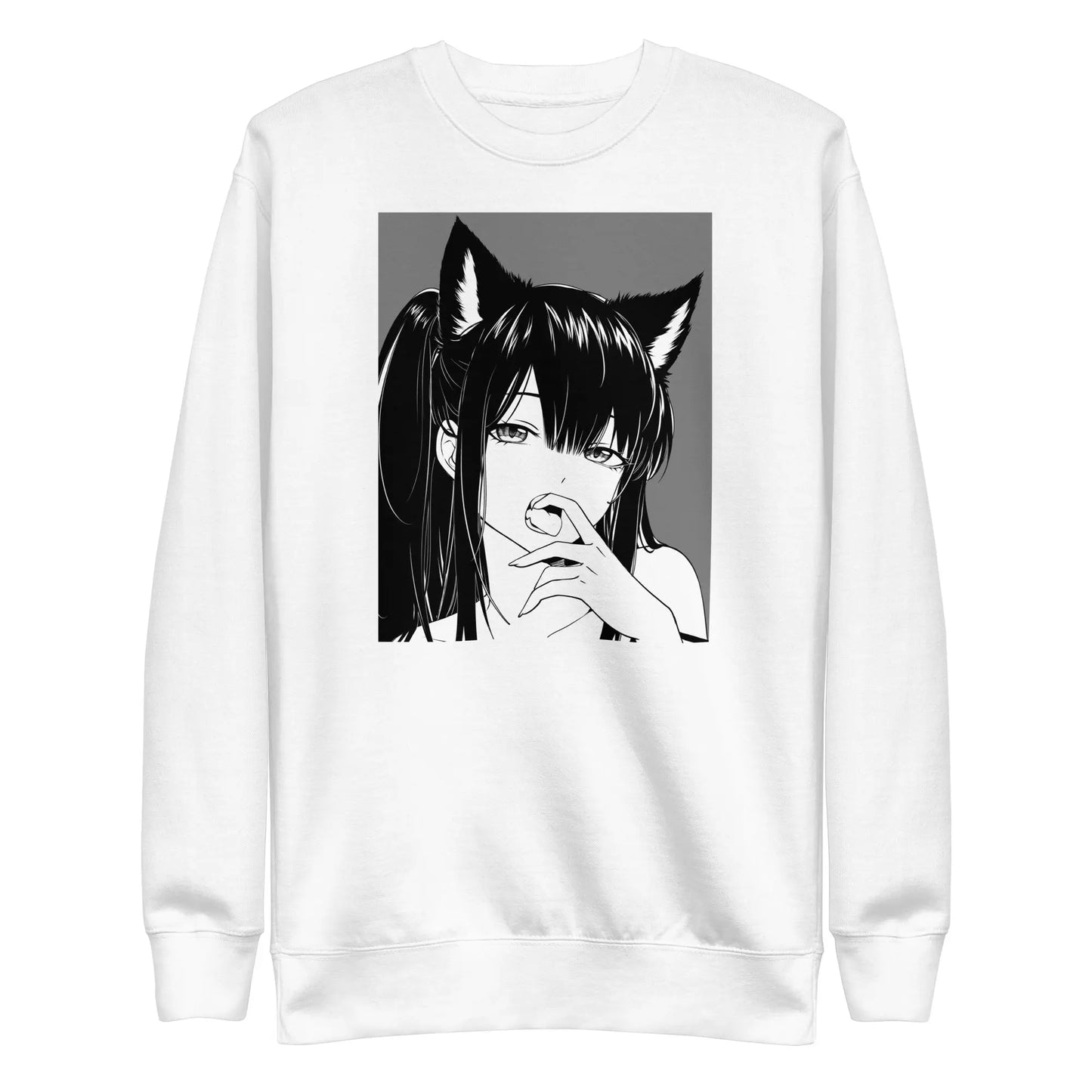 Kemonomimi-themed sweatshirt combining comfort and unique style, perfect for casual wear and anime enthusiasts.